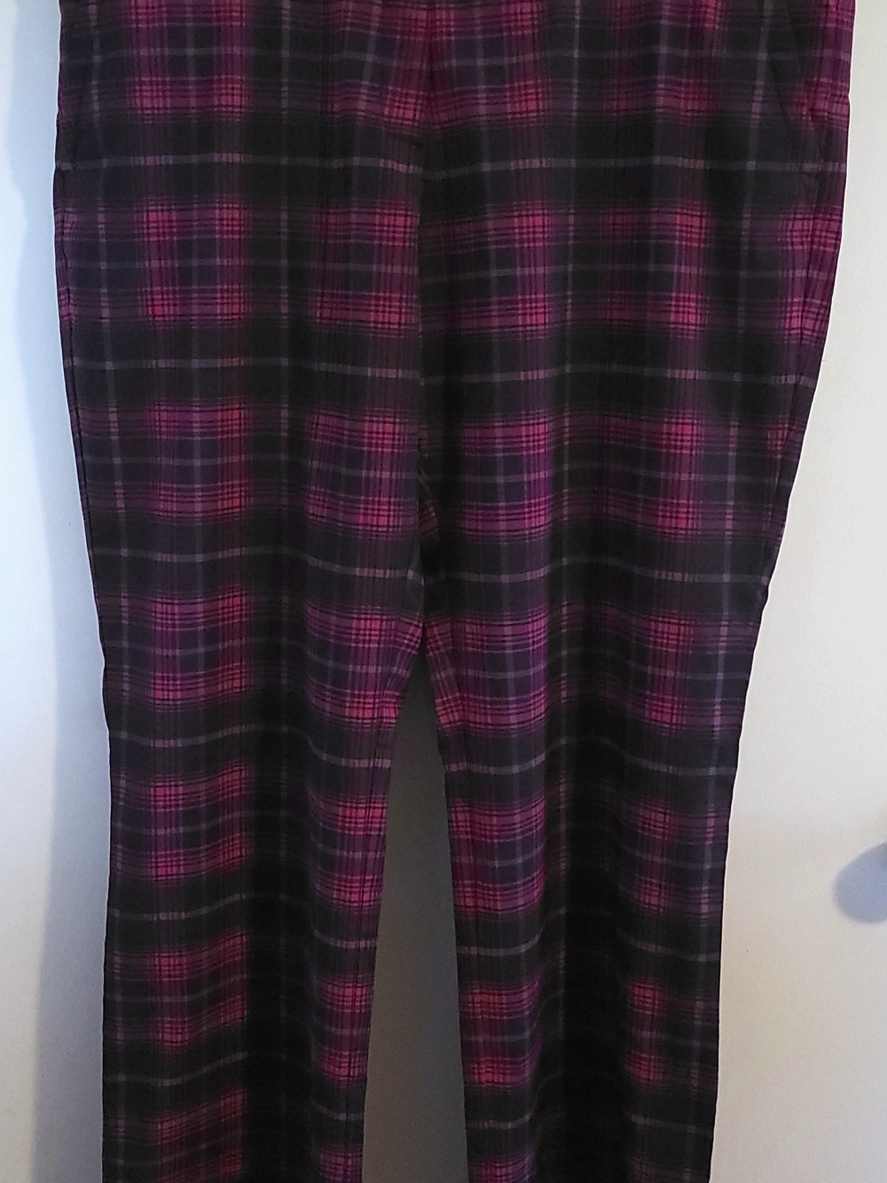 Nike Golf Tour Performance Dri-Fit Plaid Pink Black Golf Pants Women Sz 16 NWOT